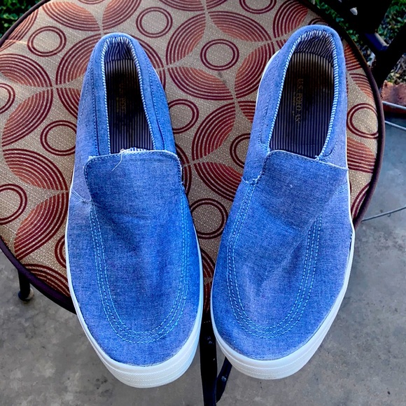 USED US POLO ASSN. DENIM LOAFERS 👞 - Picture 1 of 4